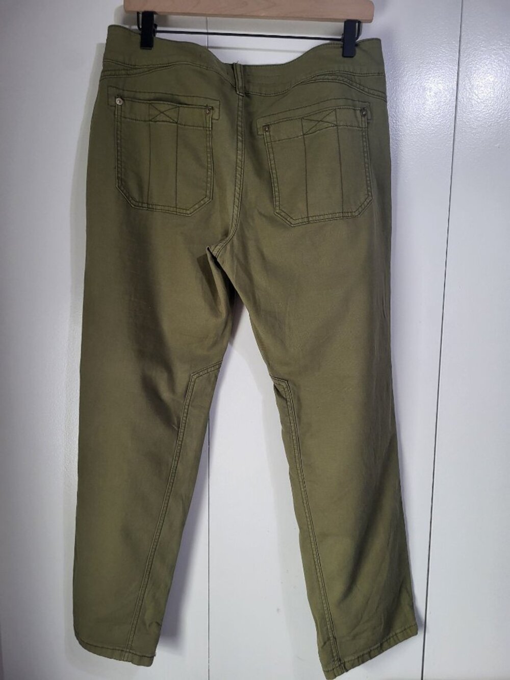 Pilcro Womens SZ 29 The Wanderer Anthropologie Low Rise Trouser Pants Green - Picture 2 of 12